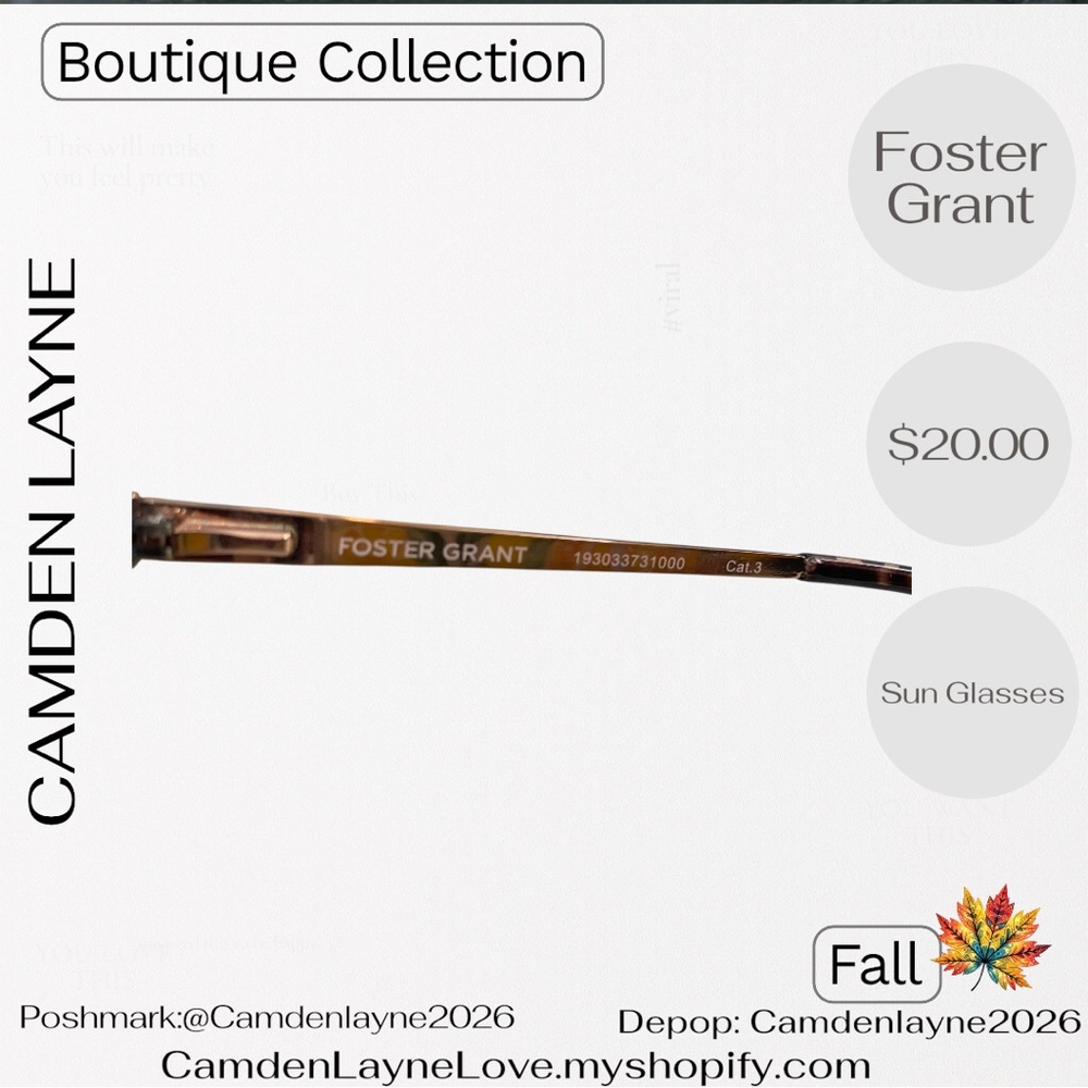 Foster Grant Tortoise Shell Sunglasses - Picture 6 of 8